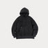 Autumn Winter Casual Heavyweight Hoodie – Black Versatile Thickened Fleece Pullover Loose Warm Hooded Sweatshirt